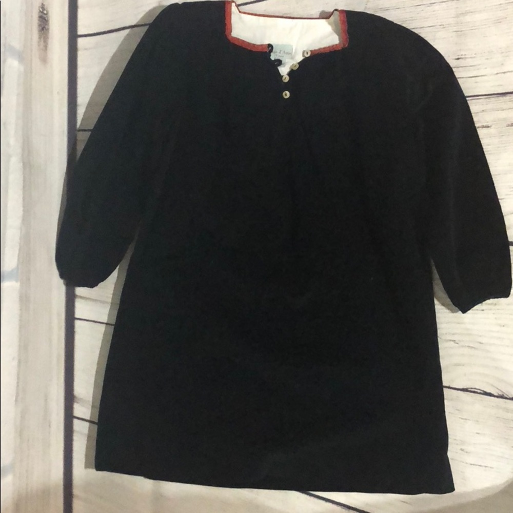 Papo d’ Anjo Girls corduroy Navy Dress